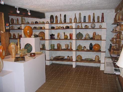 pots in showroom gallery